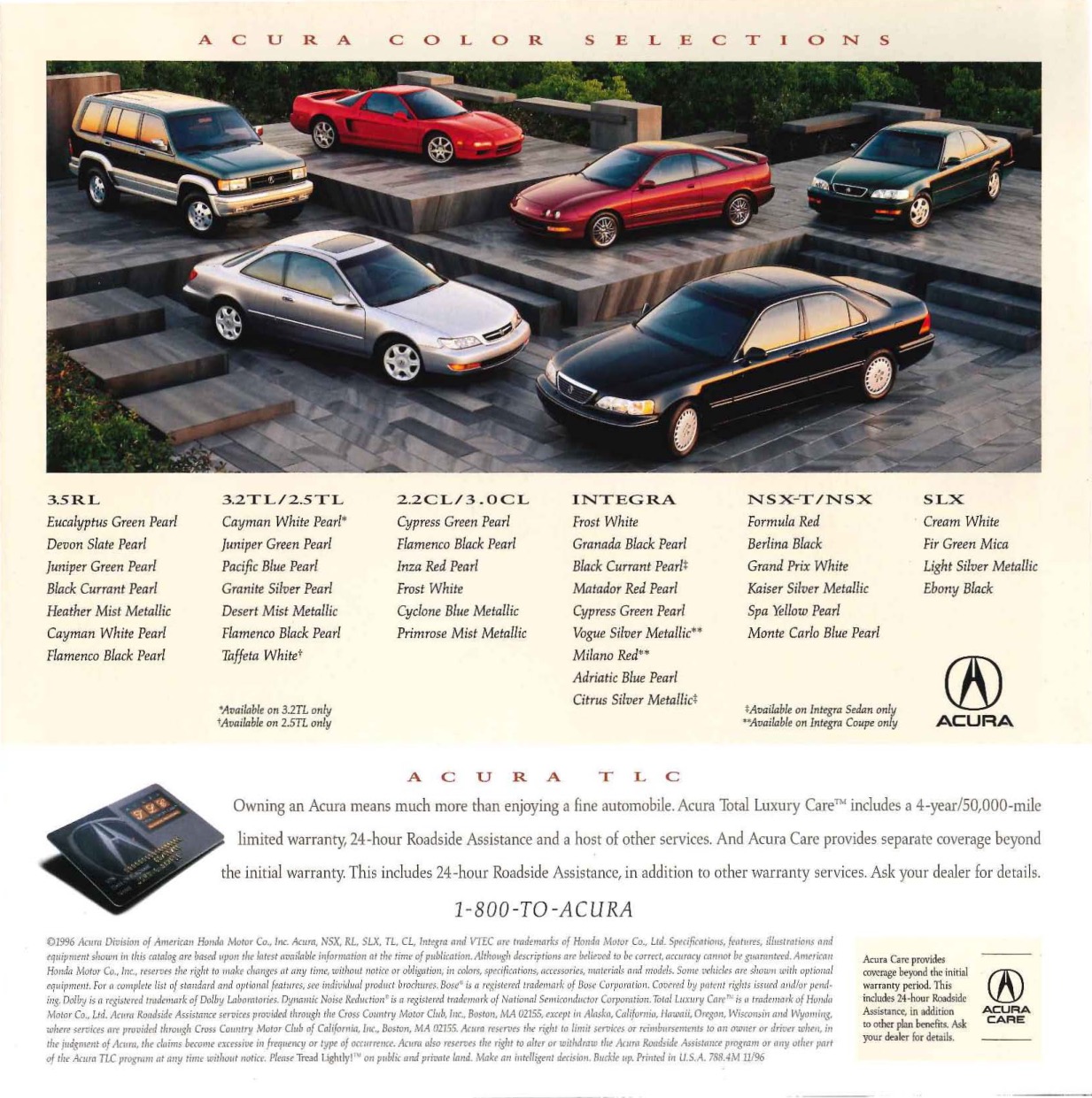 1997 Acura Brochure Page 14